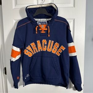 Donegal‎ Bay Syracuse collegiate hoodie, Medium, heavyweight, blue/orange